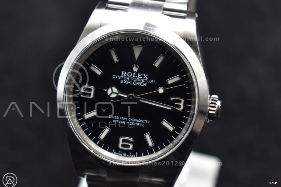 Bracelet Black 124270 SS Best Clean 36mm VR3230 1:1 Steel 904L Dial Edition Explorer on 0119